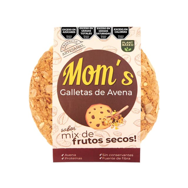 Galleta mom de avena con mix de frutos secos