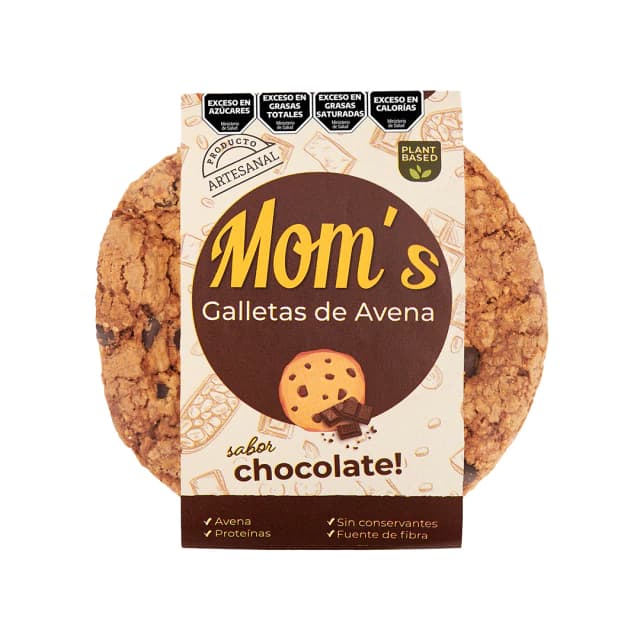 Galleta mom de avena con chocolate