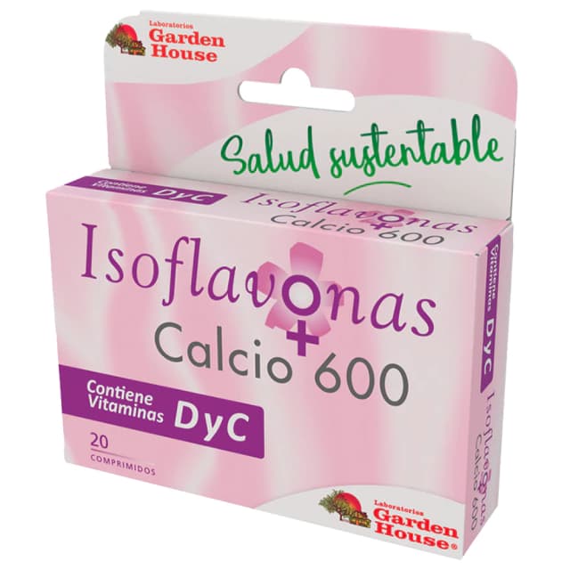 Isoflavona de soja + calcio x20 comprimidos Garden house