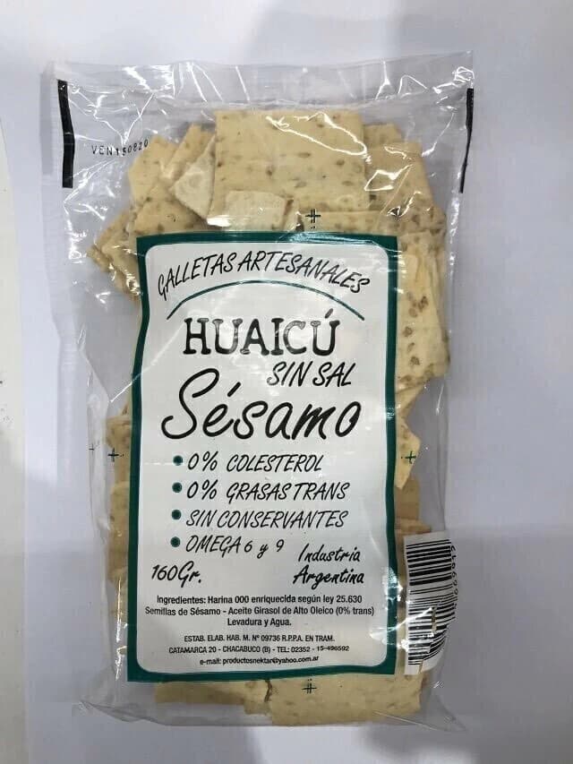 Huaicu de sesamo sin sal