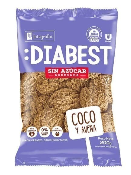 Diabest de coco y avena sin azucar