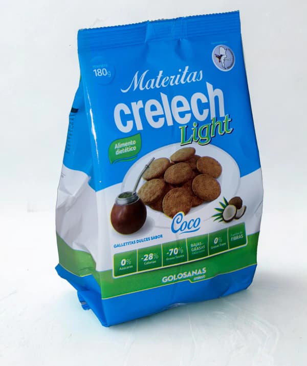 Materitas Crelech light de coco sin azúcar