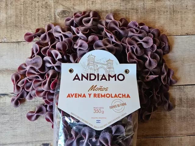 Fideos Andiamo moño remolacha