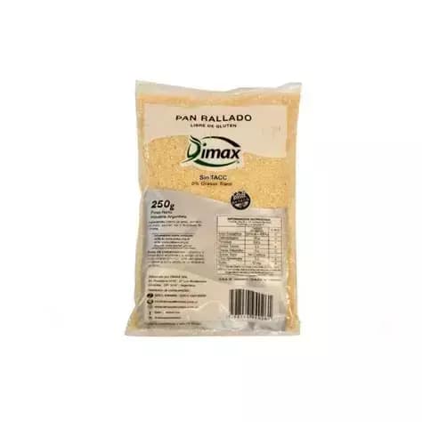 Pan rallado sin tacc Dimax x250 gr