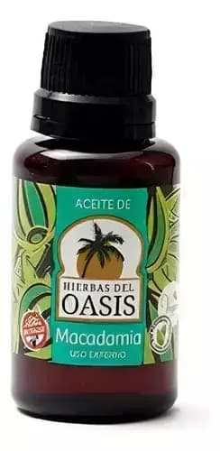 Aceite de macadamia 30cc hierbas del oasis