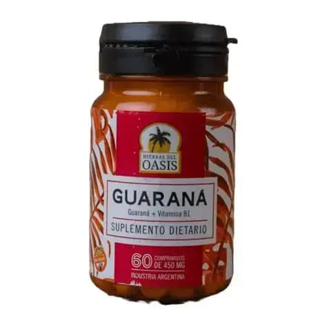 Guaraná + vitamina B1 de 60 comprimidos Hierbas del Oasis