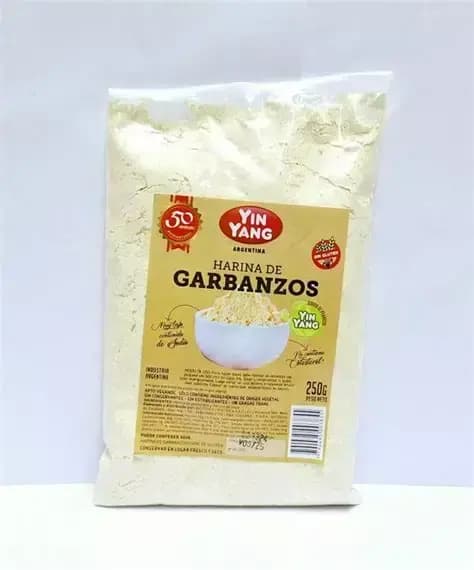 Harina de garbanzo 250 gr Libre de gluten Yinyang