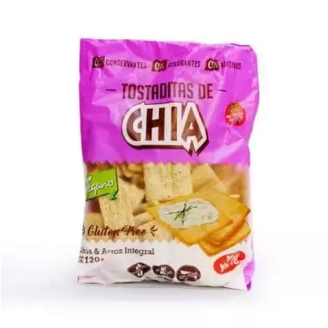 Tostaditas de chia y arroz integral Yinyang