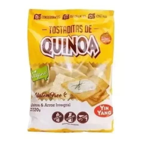 Tostaditas de quinoa y arroz integral Yinyang