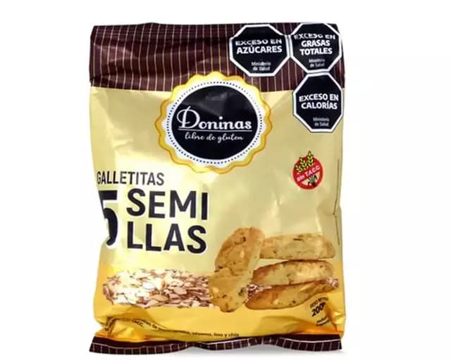 Galletitas con semillas sin tacc Doninas