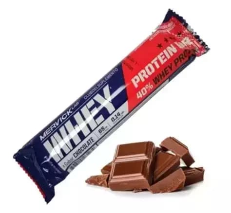 Barritas proteicas de chocolate Mervick 45gr