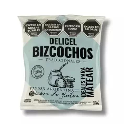 Delicel bizcochos tradicionales libres de gluten sin tacc