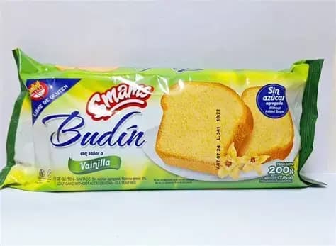 Smams budin de vainilla sin azúcar libre de gluten
