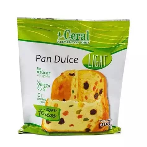 Pan dulce con fruta sin azúcar