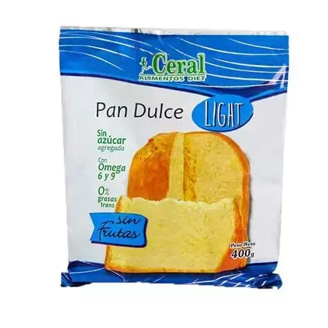 Pan dulce sin azúcar sin fruta Ceral