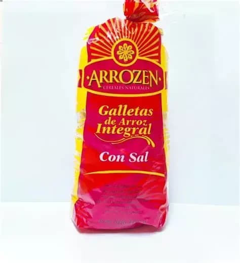 Arrozen galleta de arroz con sal