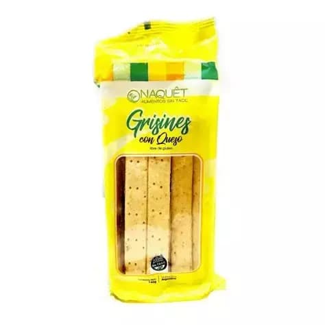 Naquet grisines con queso sin tacc