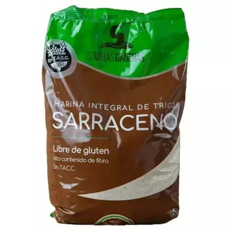 Harina de trigo sarraceno Semillas Gauchas sin tacc xkg