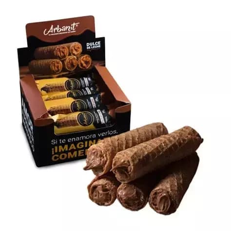 Arbanit cubanitos rellenos de dulce de leche
