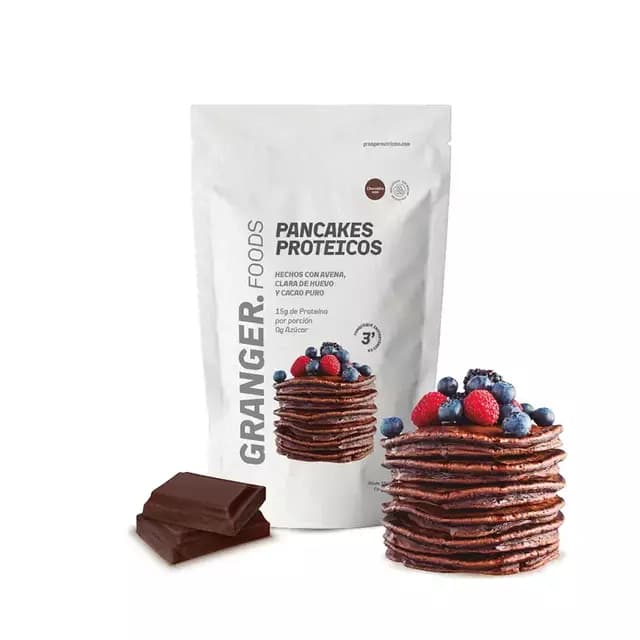Premezclas para pancakes proteicos de chocolate granger x400 gr