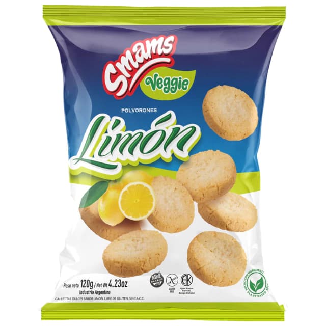Polvorones azúcarados de limón Smams