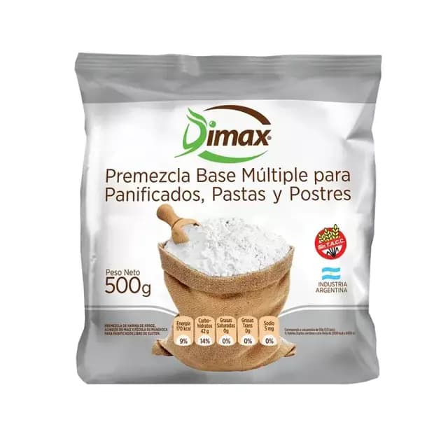 Dimax premezcla universal libre de gluten x500 gr