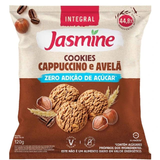 Galletitas cookies de cappucino y avellana sin azucar Jasmine