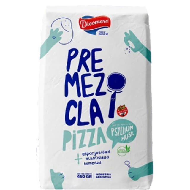 Premezcla para pizza libre de gluten 450gr Dicomere