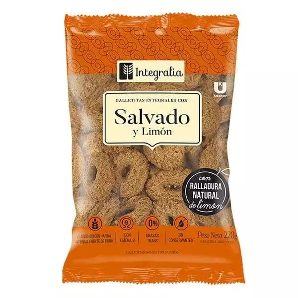 Aritos de salvado y limon integrales Integralia