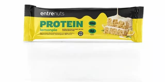 Barrita proteica lemon pie entre nuts