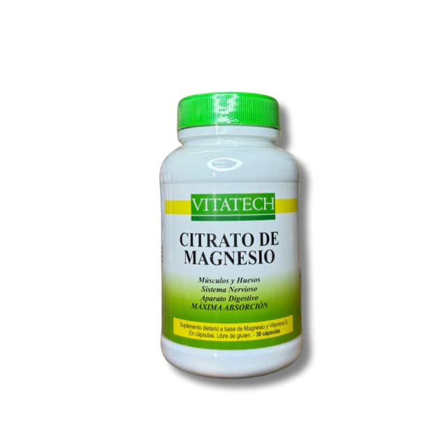Citrato de magnesio vitatech 30 capsulas