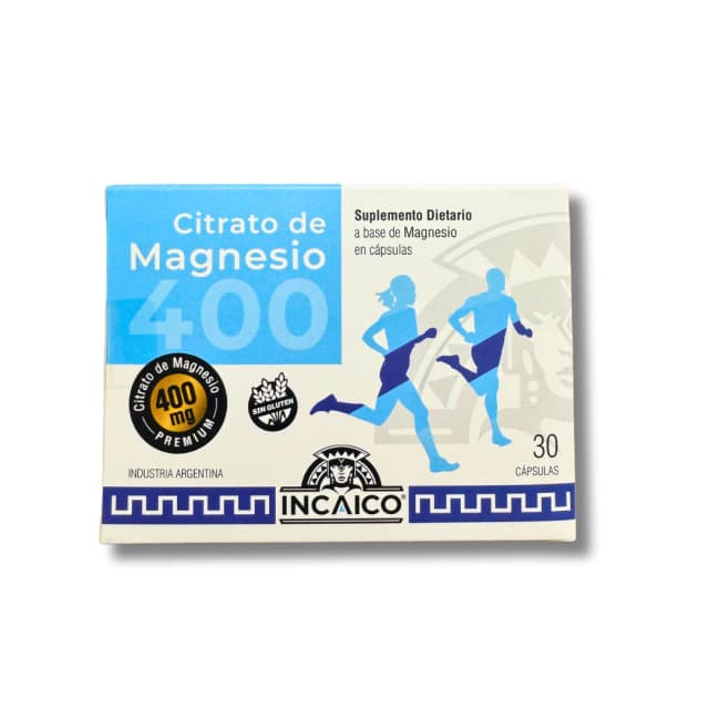 Citrato de magnesio 30 capsulas 400mg incaico