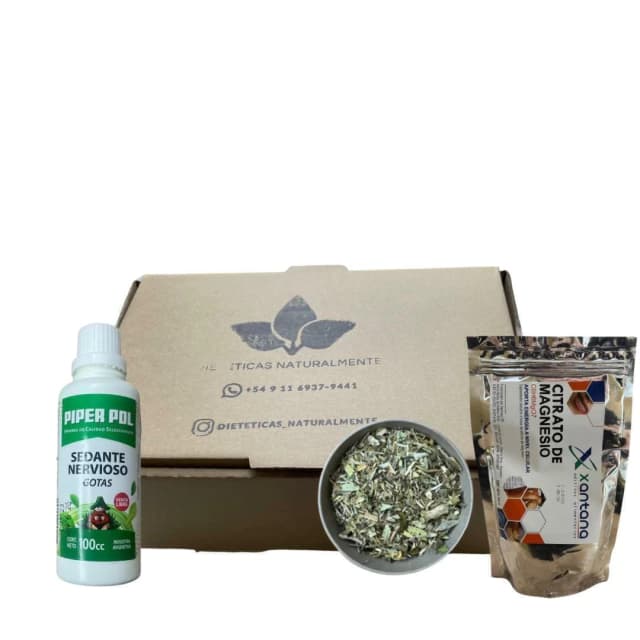 Combo relajante (300gr de hierbas+tintura sedante +magnesio en polvo 250gr)