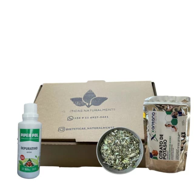 Combo ácido úrico premium (300 gr de compuesto herbal + tintura + citrato de potasio 250gr)