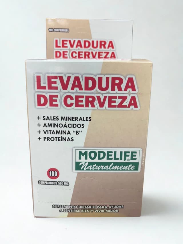 Levadura de cerveza en blister Modelife