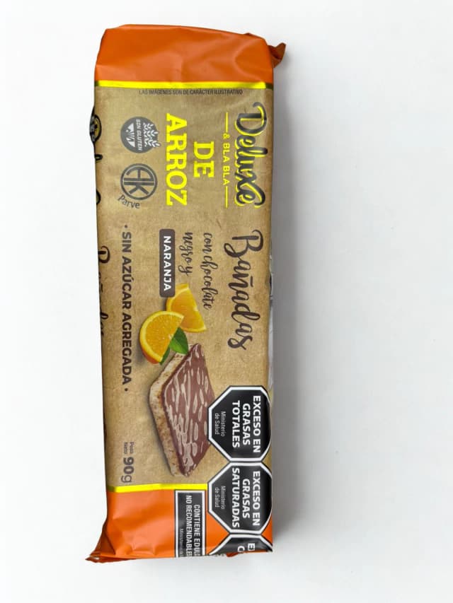 Galletita deluxe sin azúcar sin tacc sabor naranja