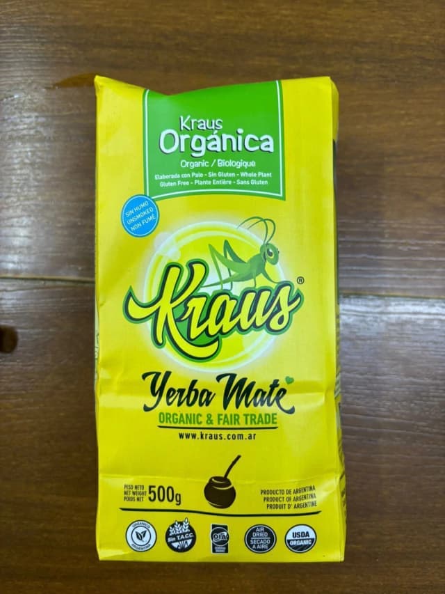 Yerba orgánica Kraus sin taccx500gr