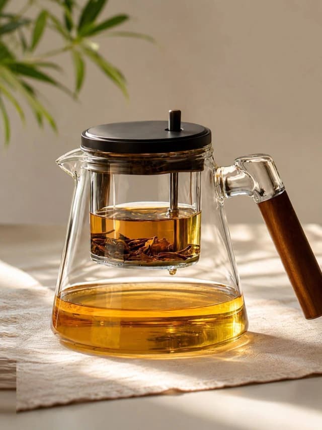 Tetera automatica de vidrio 750ml diseño Madrid
